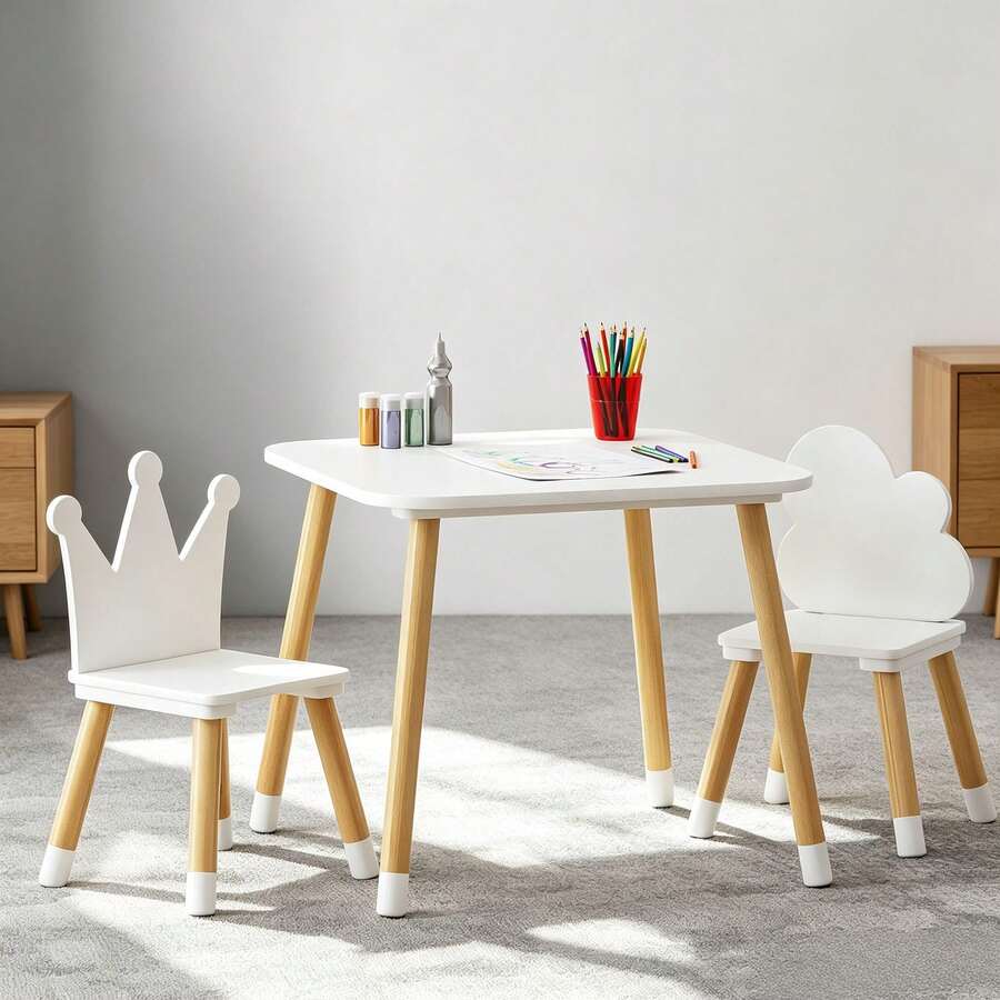 Kids Tables & Chairs - White - View 1