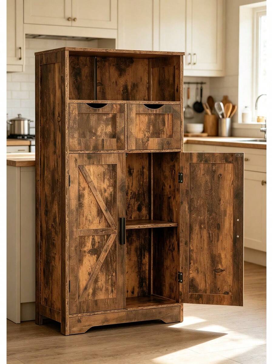 Storage Cabinets - Brown - View 1