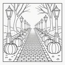 1 Adult Coloring Book 24 Pages Autumn Atmosphere Adult Coloring Book, Relaxing Harvest Pumpkin And Forest Animal Coloring Activity Book, Suitable As Holiday Gift For Autumn Art Lovers - Multiple Styles - View 5