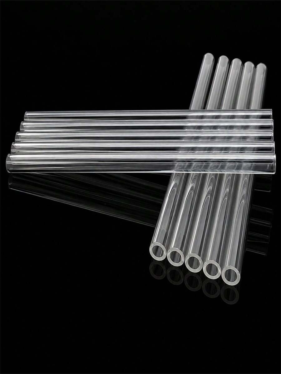 10/20支 4英吋硼矽酸鹽玻璃管,外徑10mm,壁厚1.5mm,耐酸,適用於實驗室、手工DIY項目、切割、液壓、氣壓及水管工程玻璃吹製DIY - 20件 - 查看 1