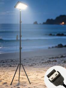 LED Reading Floor Lamp, 62" Standing Lamp - Adjustable Color Temperature & Dimmable Brightness Modern Floor Lamps, USB-Powered Floor Lights With Auto Timer & Adjustable Height Tripod Stand, Work Light For Home, School, Office, Living Room & Bedroom - Black - View 11