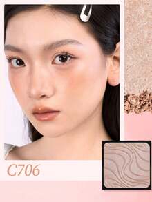 chéeryep Liberty Single Powder Blush C706, Refillable Magnetic System, Soft Matte & Shimmer Finishes, Smooth Blendable, Long-Lasting Not Fade, Lightweight, For Daily Use, GIFT - C706 - View 4