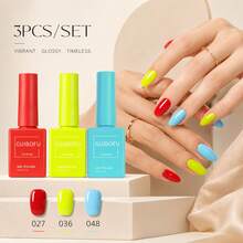 3pcs 15ml Gel Nail Polish Set, Matching Color Bottles, Glossy 3 Color Gel For Women, DIY Nail Art & Home Manicure, Spring Summer Fall Winter Nails, All-Season Nail Color Collection For Daily Use, At-Home Manicure And Nail Styling - Multicolor - View 18