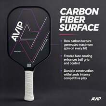 AVIP 5 PRO Gradient Pickleball Paddle, T700 Carbon Fiber Surface, Enhanced Grip And Spin, 16MM Polypropylene Honeycomb Core, Suitable For Beginners And Advanced Players - Multicolor - View 3