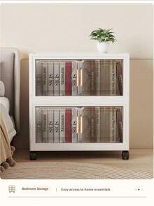 Multifunctional Foldable Storage Cabinet Plastic Multi-Layer Baby Wardrobe Storage Organizer Shelf - Multicolor - View 8