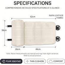 Car Leg Support Cushion, Universal Leather Material, Suitable For Driver Seat And Office Chair, Car Seat Bottom Protection Cover With Leg Support, Ideal For Long-Distance Driving - Multicolor - View 3