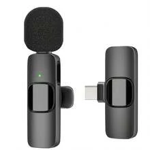Micrófono inalámbrico de solapa adecuado para iPhone, mini micrófono portátil para grabación, entrevista, podcast y video en vivo, con cancelación de ruido incorporada, micrófono de solapa inalámbrico plug and play para creación de contenido (batería recargable de 50mAh) - Negro - Ver 18
