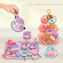 Unicorn Kids Tea Party Set, Princess Afternoon Tea Pretend Play Toy, Portable Storage Box For Girls - Multicolor - View 9
