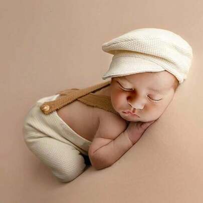 Newborn Baby Boy Suspender Pants Photo Outfits Gentleman Photography Outfit Girl