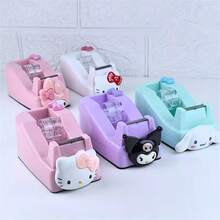 Hasbro 1pc Sanrio Hello Kitty Candy Color Tape Dispenser Cute Cartoon Tape Cutter Tape Holder ABS Material For Daily Use - One Size - View 2