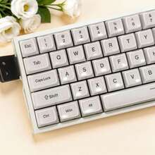 Jelly White Non-Translucent Keycaps, MDA Height, 132 Keys, Non-Translucent Legends - View 5