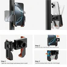 xnyocn Magnetic Phone Mount, 360° Rotation, Strong Magnet + Memory Clasp, Designed For Outdoor Use On Golf Carts And Treadmills, Sturdy And Stable, Universal Fit - Multicolor - View 10