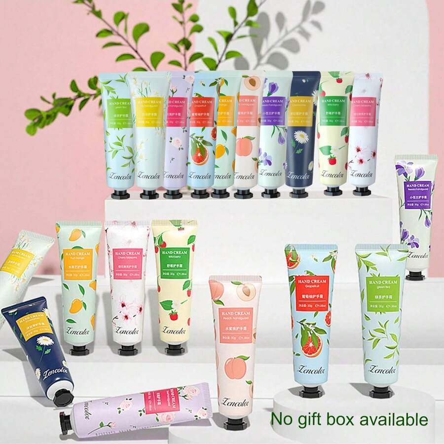 zencolor 10pcs/Set Fragrant Hand Cream Gift Set, Moisturizing & Non-Greasy & Anti-Freezing & Anti-Crack, Hand Care Box - Multicolor - View 1