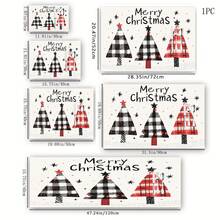 1pc Christmas Series Red & Black Plaid Cartoon Christmas Tree Pattern Printed Coffee Bar Mat, Drainage Mat, Coffee Machine Soft Bottom Diatomaceous Earth Drainage Mat, Soft Rubber Drainage Mat, Super Absorbent Wear-Resistant Dish Drying Mat, For Countertop Restaurant Kitchen Table Mat, Patio Dining Table Decor, Home Kitchen Supplies, Countertop Decorative Mat - Multicolor - View 17