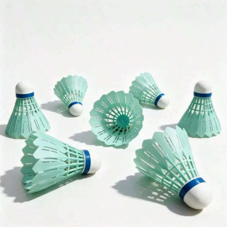 Nylon Badminton Shuttlecocks, Durable For Practice, Training And Matches, Indoor/Outdoor, Wind-Resistant And Stable - Multicolor - View 1