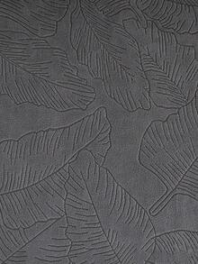 1PC Elastic Skirt Sofa Cover, Plant Leaf Pattern, Easy Installation, Pet Scratch Resistant, Decorate Living Room, Decorate Sofa, Single Seat, Two Seater, Three Seater, Four Seater Sofa Cover, Full Coverage With Skirt - Dark Grey - View 4