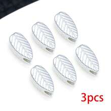 3pcs 18K Gold Plated Leaf Spacer Beads Textured Leaf Beads For DIY Bracelet Necklace Earrings Handmade Jewelry Making Craft Accessories - Multicolor - View 9