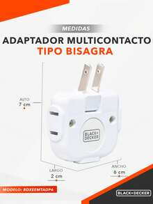 black & decker Adapters & Multi-Outlets - US A Type Plug(110-127V) - View 2