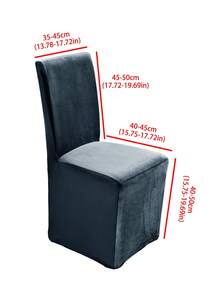 1pc Minimalist Silver Fox Velvet Dining Chair Cover, Full Coverage Universal Non-Slip Elastic Chair Slipcover Protector For Home, Banquet, Wedding, Party, Home Decor And Room Decoration - Multicolor - View 11