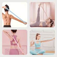 [Silicone Yoga Resistance Band] Silicone Yoga Resistance Band, 8-Strand Tension Bar, Multi-Function Elastic Fitness Band, Suitable For Back, Waist And Arm Exercises, Designed For Gym And Outdoor Training, Suitable For All Seasons - A - View 2