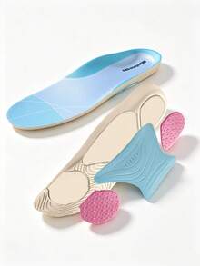 1 Pair Arch Support Height Increasing Insoles, Sweat-Absorbent Breathable Non-Slip Sports Shoe Pads, EVA Comfortable - Baby Blue - View 5