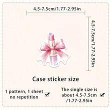 50pcs Pink Girly Pattern Stickers For Laptop Decoration, Laptop Decals, Electronic Device Shell Decals, Phone Case Graffiti Stickers, Suitable For Party Gifts, Holiday Gifts, Easy To Share With Friends - 50pcs - View 3