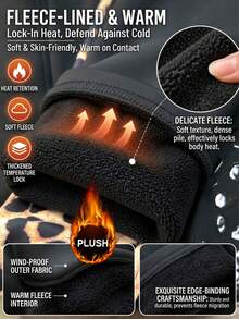 Women's Thermal Lined High-Waist Slim Fit Leopard Print Patchwork Anti-Slip Riding Pants, High-Waist Tummy Control Slim Fit, Fashionable Leopard Print Patchwork On Both Sides, Silicone Heat-Transfer Anti-Slip Technology, Contoured Leg Fit, Practical Side Pockets, Combines Athletic Performance And Daily Wear - Black - View 8