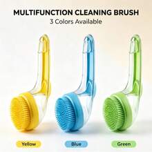 فرشاة استحمام الحيوانات الأليفة بمقبض طويل، فرشاة تنظيف الكلاب من السيليكون مع موزع الشامبو، فرشاة ناعمة للتدليك للقطط والكلاب - مشاهدة 12