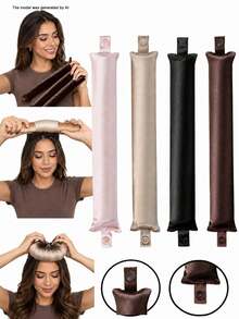 1/3pcs Heatless Hair Curler Set - Elastic Hair Rollers With Hooks, Create Big Waves, Suitable For All Hair Types; Perfect For Sleeping, Home And Dorm Use, Hair Styling Tool - Multiple Styles - View 1