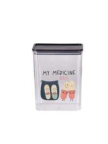 Medicine Cabinet Pattern Transparent ,My Medicine Bag Print Dustproof And Moisture,Medicine Storage, Miscellaneous Item Storage,Home And Dormitory Use - Multicolor - View 15
