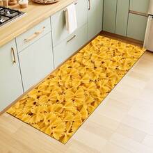 Pasta Print Long Runner Rug, Home Indoor Decoration, Kitchen Long Mat, Entryway Doormat, Hallway Entrance Decor, Bedroom Bedside Rug, Living Room Rug, Laundry Room Mat, Bathroom Bath Mat, Suitable For Apartment, Dorm And Home Daily Decor - Multicolor - View 8