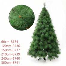 Christmas Ree 60/90cm/ 2m/1.5m/ 1.8m/ 2.1m/2.4m Simulated Pine Needle Ree Young - Green - View 10