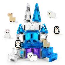 Multi-Set Magnetic Building Blocks, Space Puzzle Set With Astronaut, Princess Castle, Frozen Magnetic Building Blocks Puzzle, STEM Toys For 3+ Children, Creative Building Blocks Toys For 3, 4, 5, 6, 7, 8 Years Old Boys And Girls - Color - View 2