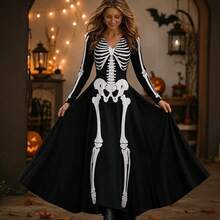 Women Long Dresses - Gray Blue - View 4