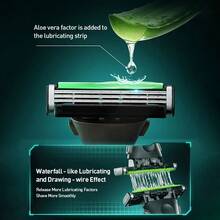 Gillette Razor, Vector 3D Razor, Non-Slip Handle, Replaceable Blades, Wet Dry Shaver For Face & Legs - Multicolor - View 6