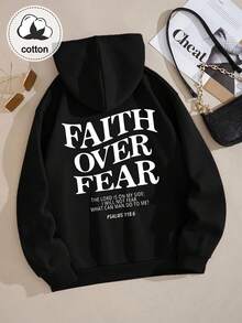 Sweatshirt Berkerudung Wanita, Pullover Lengan Panjang Bermotif, Atasan Kasual Musim Panas, Cocok untuk Kembali ke Sekolah, Wisuda, dan Guru - Hitam - View 2