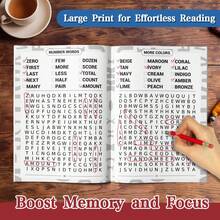 Large Print Word Search Puzzle Notebooks For Adults & Seniors, 300 Words, Jumbo & Extra Large Print, Everyday Vocabulary, Hidden Word Games, Answer Pages, Focus, Relaxation, Brain Training, Screen-Free Activity For Home & Travel - Large Print Word Search - View 10