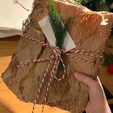 3/2/1 Roll Holiday Ribbon - Thick Red, Green, White Striped Cord For Christmas Gift Wrapping, DIY Crafts, Hanging Decorations, Sewing And Holiday Party Decor. Christmas/New Year Gift Wrapping Rope, Christmas Tree Hanging Accessories Rope (1 Bundle 10m Long) - Multicolor - View 2