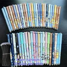 34pcs Set Including 4 Random Pens + 30 Refills (Blue/Black), Erasable Neutral Pen Set With Built-In Eraser, Suitable For Note-Taking, Daily Writing, High-Quality Office And Student Stationery, Perfect Birthday Gift - Multicolor - View 13
