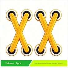 1pc Motorcycle Decals 3D Design Decorative Sticker Vinyl Sticker Funny Cross Shoelaces Funny Shoelace Stickers Car Decals - Car Motorcycle Sticker - View 12