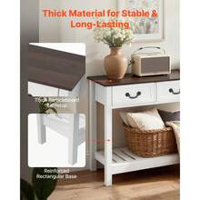 Sofa & Console Tables - White - View 5