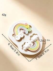 Hot Air Balloon Cloud Silicone Mold Non-Stick Fondant Candy Chocolate Baking Tool For Cake Decoration DIY,Cupcake Topper, Soap, Candle - Beige - View 15
