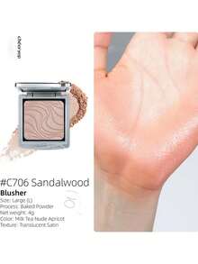 chéeryep Liberty Single Powder Blush C706, Refillable Magnetic System, Soft Matte & Shimmer Finishes, Smooth Blendable, Long-Lasting Not Fade, Lightweight, For Daily Use, GIFT - C706 - View 2