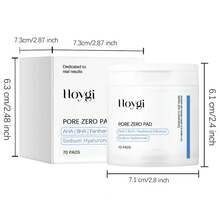 Hoygi Kapas Pembersih Pori Asam Hialuronat Zero Pore, Kapas Toner Eksfoliasi Pembersih Pori, Kulit Halus, Lembut & Tidak Iritasi, Melembapkan & Menghidrasi Wajah, Cocok Untuk Semua Jenis Kulit - 70 buah - Niacinamide - View 5