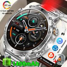 KENPANG Rugged Sports Smart Watch For Men, 1400mAh Massive Battery, Built-In Dual-LED Flashlight, 1.7-Inch Large Screen, IPX8 Waterproof, 100+ Sports Modes, 24/7 Health Monitoring, Sleep Step Tracker, Men's Fitness Tracker, IOS Android - View 13