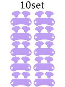 10/5/3/1 Set Purple Apple Cheek Ear-Hook Face Band Set, Cheek Fit Band, Sleep Wear Face Mask, Sleep Face Band Breathable Comfortable Design, Lightweight Portable Face Band, Face Support Band Suitable For Daily Facial Use, Daily Skincare Pairing Use, - Multicolor - View 9