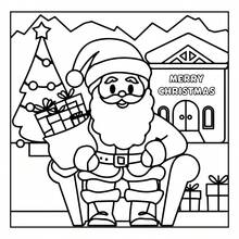 1 Adult Coloring Book 24 Pages Christmas Coloring Book, Minimalist Bold Line Winter Christmas Illustrations, Fun Holiday Activity Coloring Workbook, Perfect Christmas Gift For Boys And Girls - Multiple Styles - View 2