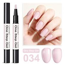 LIMEGIRL 6 Colors One Step Gel Nail Polish Set, 3-In-1 Base Color & Top Coat, Soak Off Gel Polish Kit For DIY Nail Art, Manicure At Home - Multicolor - View 13