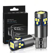 2Pcs T10 3570 CSP LED Bulbs 15000LM 6000K White, App-Control RGB & Cool White, Canbus Error Free For Cayenne, 12V/24V Car Headlight - A - View 9
