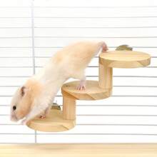 Hamster Parrot Step-By-Step Climbing Ladder Toy, Wooden Stairs, Round Wooden Ladder, Cage Decoration, Bird Cage Accessories, Parrot Toy, Multiple Sizes Available - Multiple Styles - View 5
